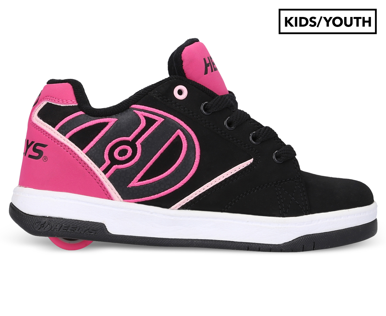 Heelys Girls' Asphalt 2-Wheel Skate Shoes Black/Silver/Pink | atelier ...