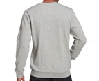 Adidas Men's Essentials Big Logo Sweatshirt - Medium Grey Heather/Black