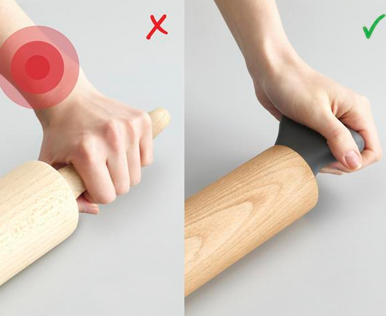 Joseph Joseph GripPin Ergonomic Rolling Pin Catch.co.nz