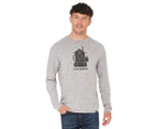 Patagonia Men's Long Sleeve Capilene Cool Daily Graphic Tee / T-Shirt / Tshirt - Feather Grey