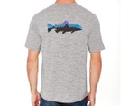 Patagonia Men's Capilene Cool Daily Graphic Tee / T-Shirt / Tshirt - Feather Grey