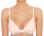 Calvin Klein Women's Carousel Unlined Triangle Bralette - Nymphs Thigh