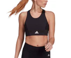 Adidas Women's Designed To Move Aeroready Sports Bra Top - Black/White