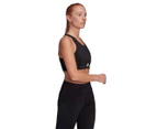 Adidas Women's Designed To Move Aeroready Sports Bra Top - Black/White