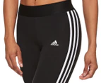 Adidas Women's Loungewear Essentials 3-Stripes Leggings / Tights - Black/White