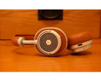 Master & Dynamic MW50 On/Over-Ear Wireless Bluetooth Metal Construction Lamb Skin Leather Headset Brown