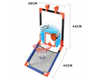2IN1 Kids Children Indoor Large Basketball Hoop Ring Wall-Mounted Toy Set Sport