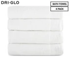 Dri-Glo Bondi Aerocore Bath Towel 4-Pack - White