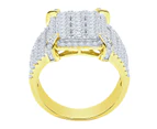 Sterling 925er Silber Micro Pave Ring - JAZZ - Gold