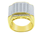 Sterling 925er Silber Micro Pave Ring - CHARISM - Gold
