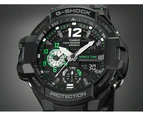 Casio G-Shock Men's 52mm Gravitymaster Twin Sensor Resin Watch - Black/Green
