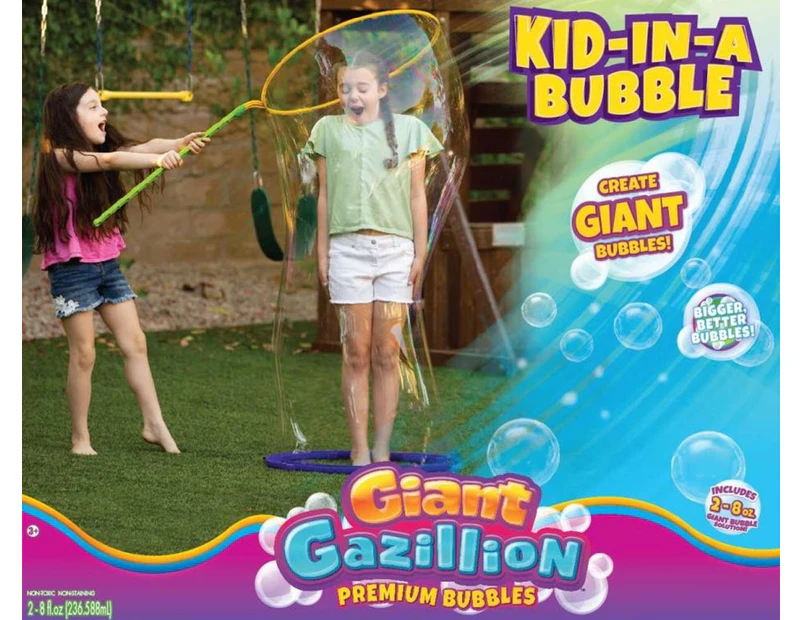 Giant Gazillion Bubbles Kid-in-a-Bubble Wand Toy