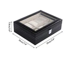 10 Grids PU Leather Watch Storage Box ~ Display Organizer