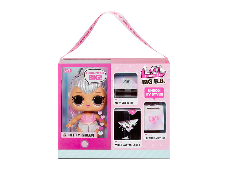 L.O.L. Surprise 27cm B.B. Big Baby Large Doll 6y+ Kitty Queen Kids/Children Toy