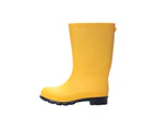 Mountain Warehouse Kids Plain Wellies Durable Easy to Clean Children Boots - Yellow