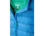 Mountain Warehouse Kids Seasons Padded Jacket Water Resistant Puffer Boys Girls - Blue