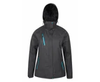 Mountain Warehouse Waterproof Ladies Jacket Softshell Lined 3 in 1 Coat Womens - Black