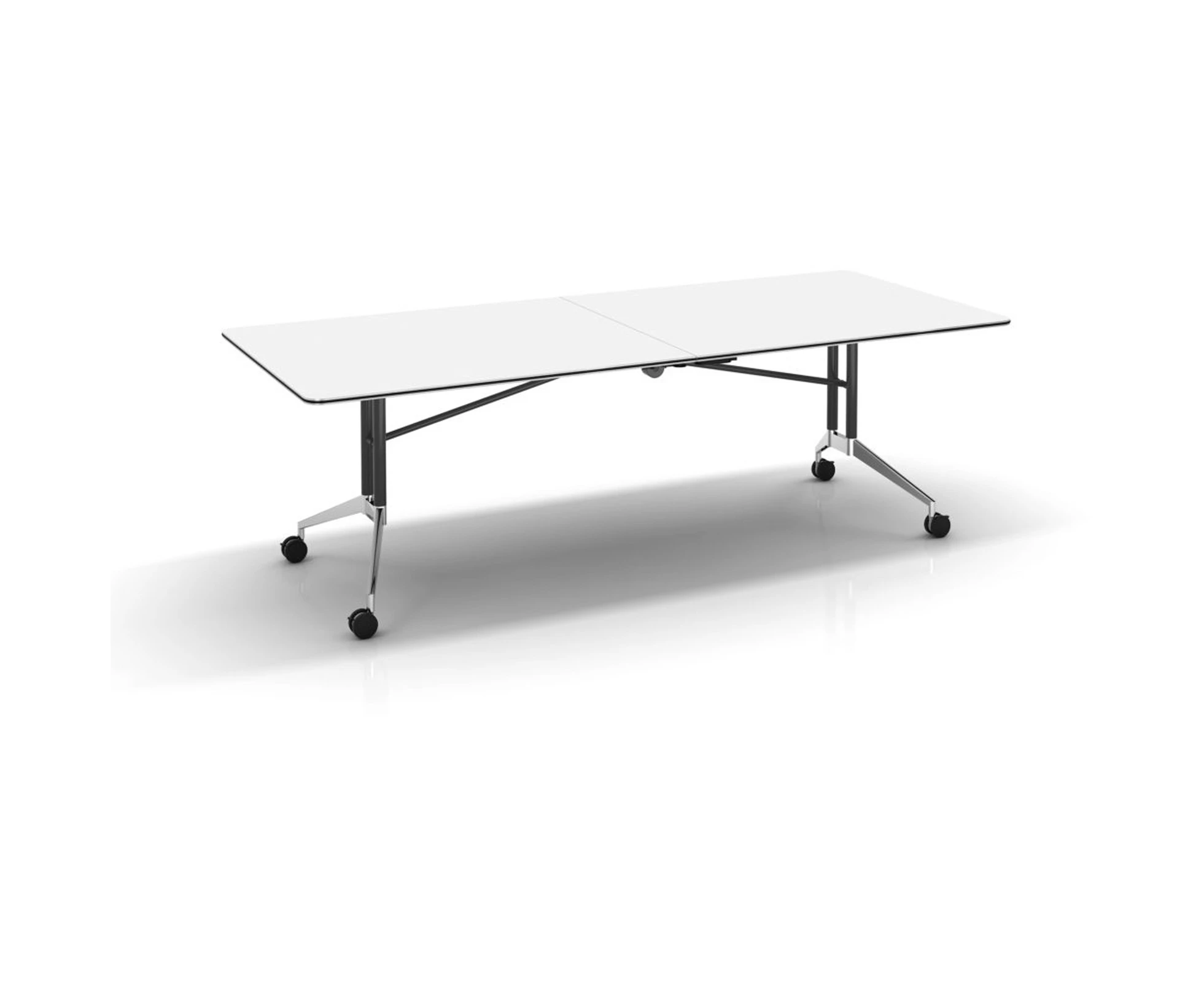 Rapidline Folding Boardroom Table Natural White 2400W X 1000D X 743Mmh