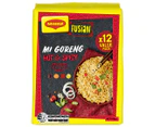 12 x Maggi 2 Minute Noodles Mi Goreng: Fusian Hot & Spicy 73g