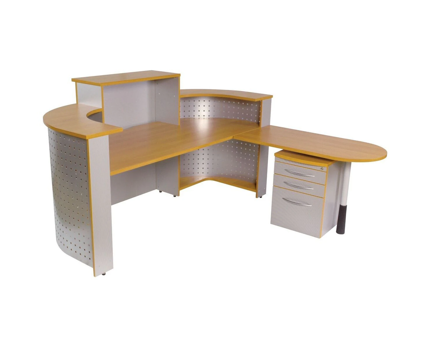 SYLEX ESCAPE SYSTEM FURNITURE RECEPTION COUNTER 2100mm Beech