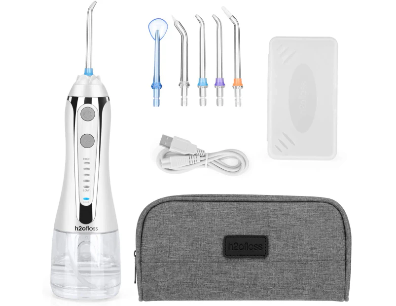 H2OFLOSS Cordless Water Flosser with Gravity Ball with 5 Model + Carry Bag