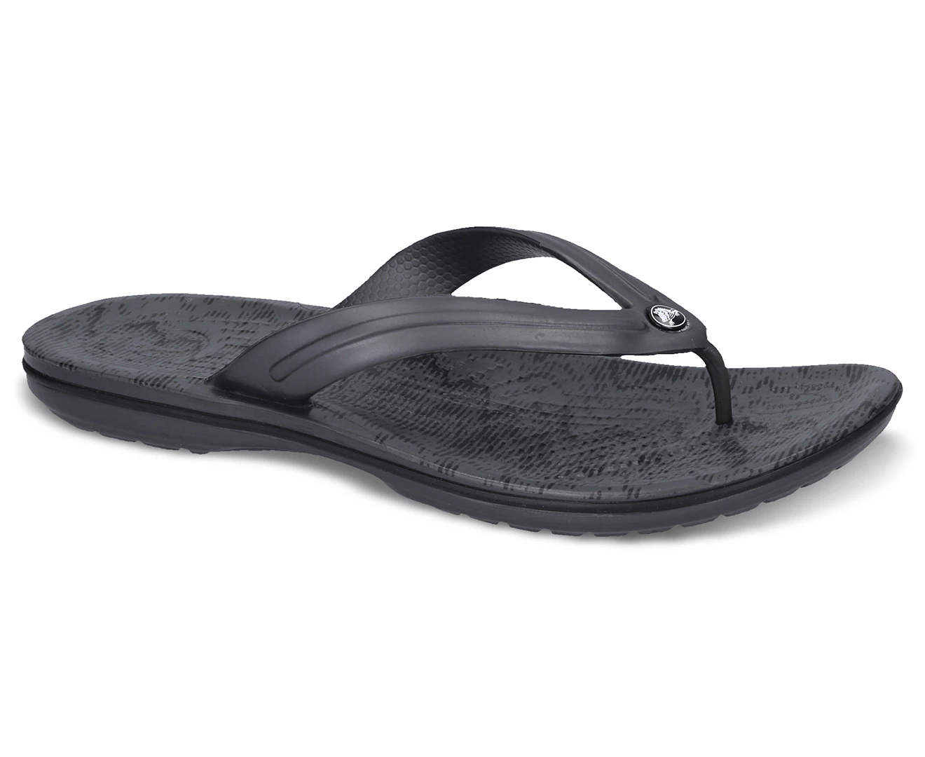 Crocs Unisex Crocband Cardio Wave Flip Thongs - Graphite Black