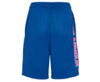 Under Armour Youth Boys' Prototype Wordmark Shorts - Blue/Pink