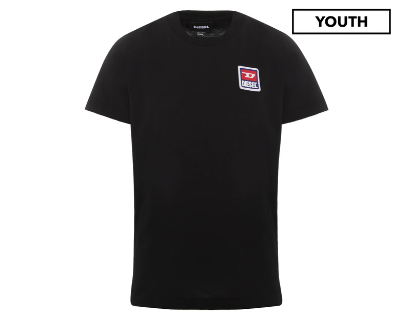 Diesel Youth Boys' Godiv Maglietta Tee / T-Shirt / Tshirt - Black