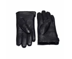 UGG Sheepskin Leather Gloves Black Men's Cole