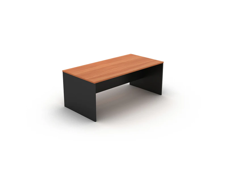 Om Desk W1200 X D750 X H720Mm Cherry/ Charcoal