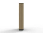 Rapidline Infinity Bookcase Natural Oak With Black 900W X 315D X 1800Mmh Includes 4 Shelves