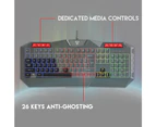 Fantech Gaming 5-in-1 Computer Keyboard/Mouse/Mat/Headset/Stand PC Bundle Combo