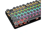 TODO FULL Mechanical Gaming Keyboard Linear Blue Switch Rgb Led 104 Key Usb Windows - Black