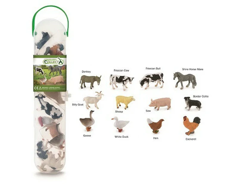 Collecta Gift Set 12 Piece Farm Animals In Tube