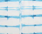 Dreamaker Printed King Quilt Cover Set - White/Blue
