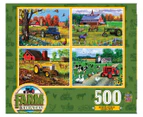 MasterPieces 4-Pack Farm Country Puzzles