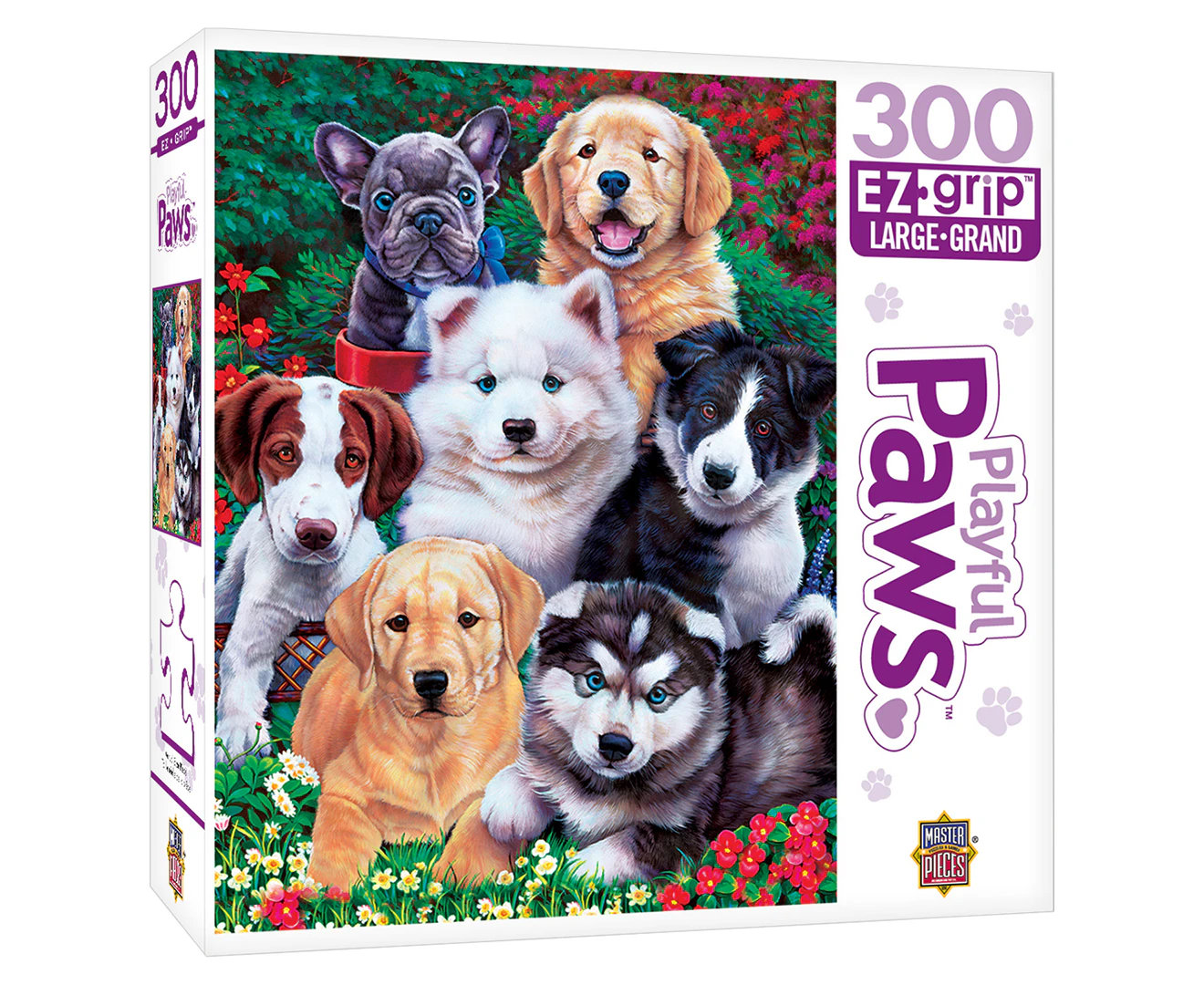 MasterPieces Playful Paws 300-Piece Fluffy Fuzzballs EZ Grip Jigsaw Puzzle