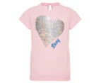 DKNY Baby Girls' Sequin Tee / T-Shirt / Tshirt - Cradle Pink