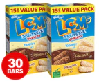 2 x 15pk Kellogg's LCMs Bars Split Stix Variety Family