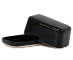 Salt & Pepper 17cm Beacon Butter Dish - Black