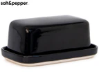 Salt & Pepper 17cm Beacon Butter Dish - Black