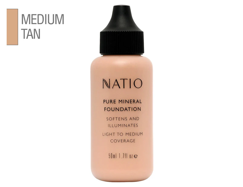 Natio Pure Mineral Foundation 50mL - Medium Tan