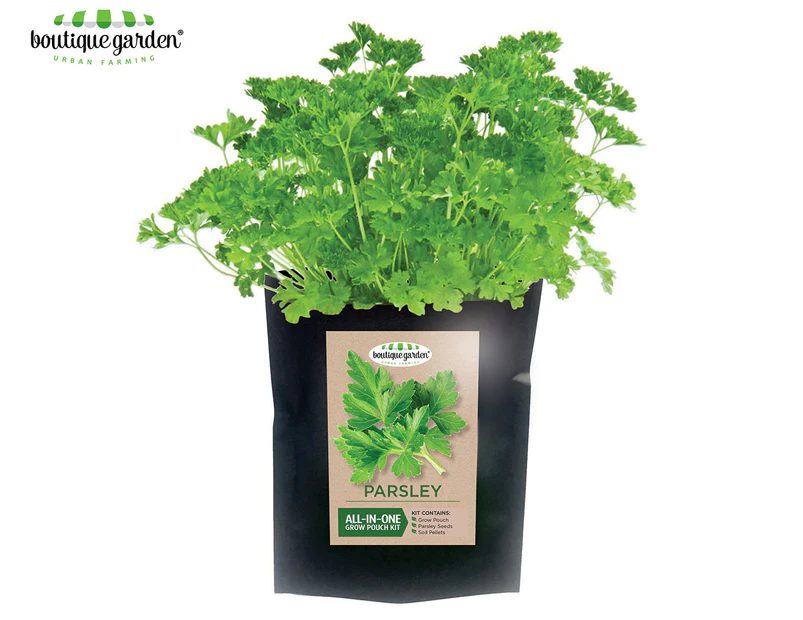 Boutique Garden Parsley All-in-One Grow Pouch Kit