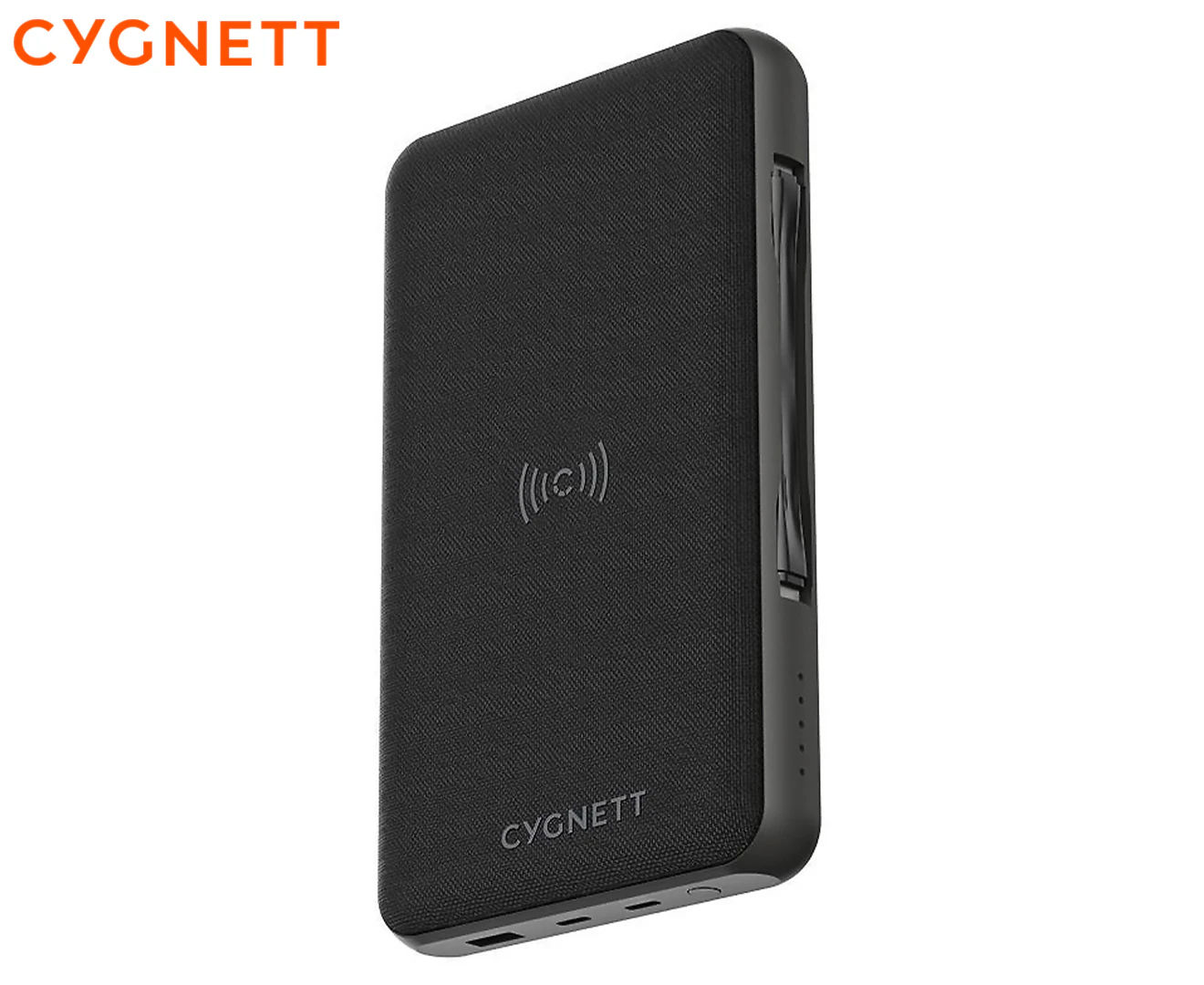 Cygnett ChargeUp EDGE + 27,000 MAH USB-C Laptop and Wireless Power Bank - Black