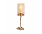 Vintage Glass Tealight Candle Stand Holder - Medium