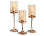 Vintage Glass Tealight Candle Stand Holder - Medium