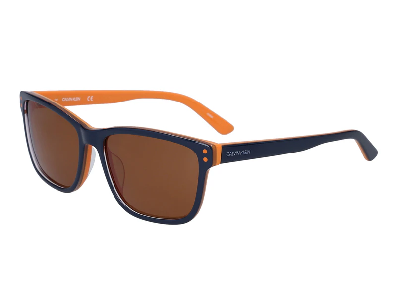 Calvin Klein CK18508S Wayfarer Sunglasses - Navy/Orange