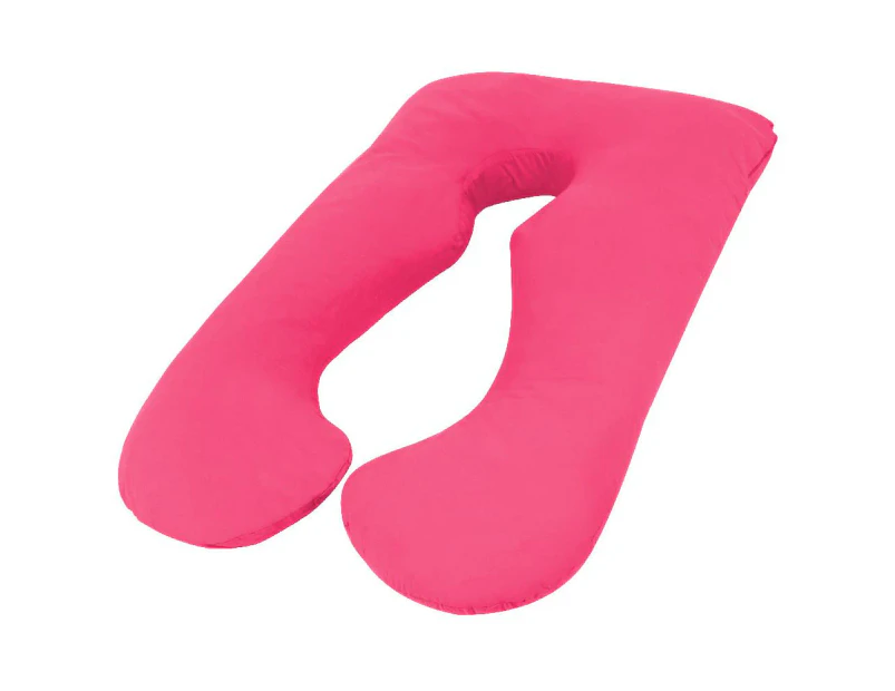 Hot Pink Color Woolcomfort Aus Made Maternity Pregnancy Nursing Sleeping Body Pillow