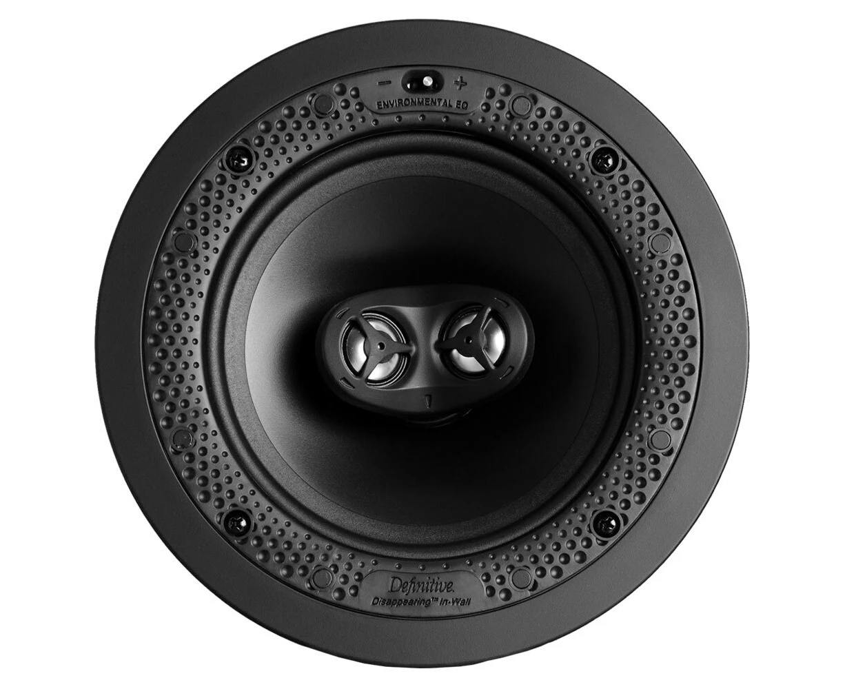 Definitive Technology Round 6.5" Disappearing In-Wall Ceiling Stereo Speaker WHT