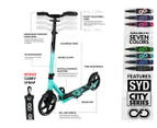 infinity SYD | Sydney City Big Wheel Commuter Scooter - Teal